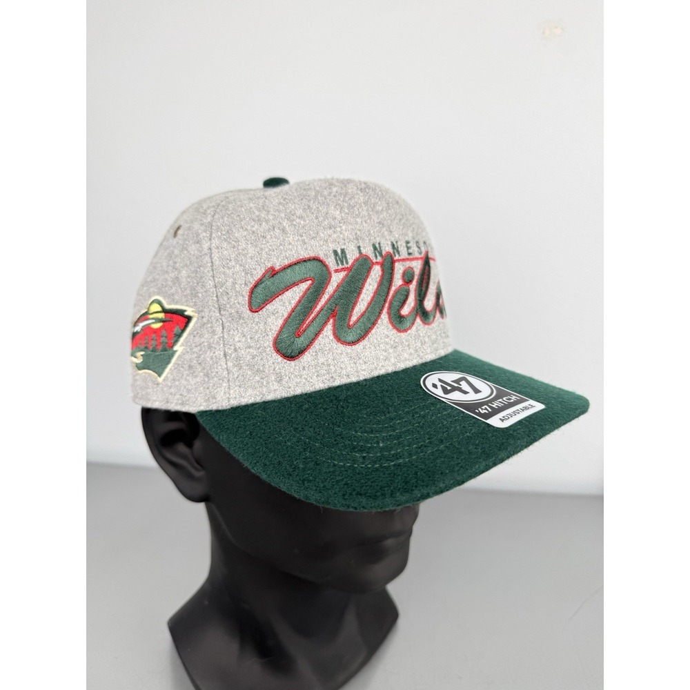 Minnesota Wild 47 Brand SnapBack Hat Cap Adjustable Brushmark Wool Logo NHL NWT